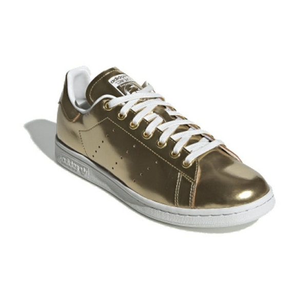 🚫SOLD🚫 adidas men's stan smith sneaker shoes gold metallic - Picture 12 of 16